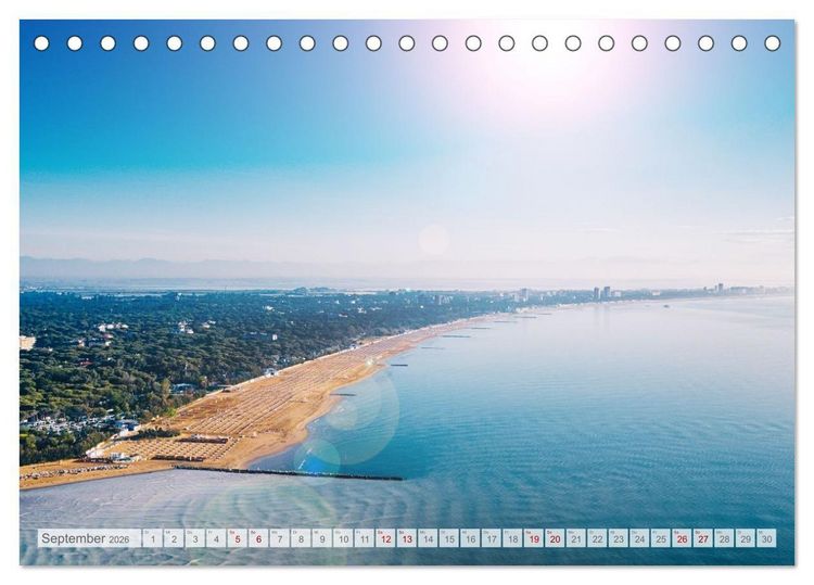 Produktbild: Lignano in Italien. Sommer Strand und Meer (Tischkalender 2026 DIN A5 quer), CALVENDO Monatskalender