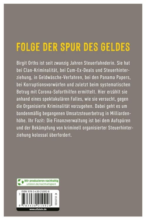 Produktbild: Als Steuerfahnderin auf der Spur des Geldes