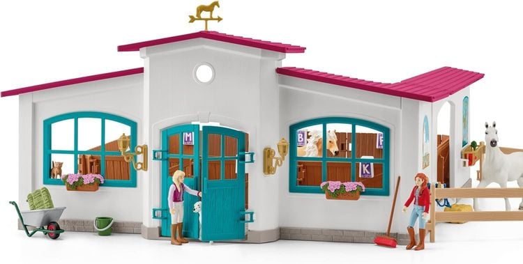Produktbild: Schleich 42639 - Horse Club, Reithalle Peppertree, Pferdesport-Spielset