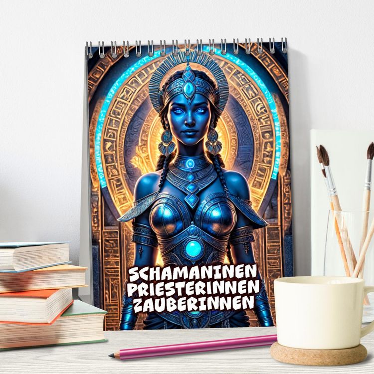 Produktbild: Schamaninen, Priesterinnen, Zauberinnen (Tischkalender 2026 DIN A5 hoch), CALVENDO Monatskalender