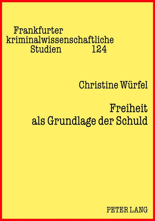 Produktbild: Freiheit als Grundlage der Schuld