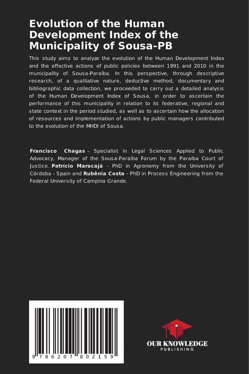 Produktbild: Evolution of the Human Development Index of the Municipality of Sousa-PB