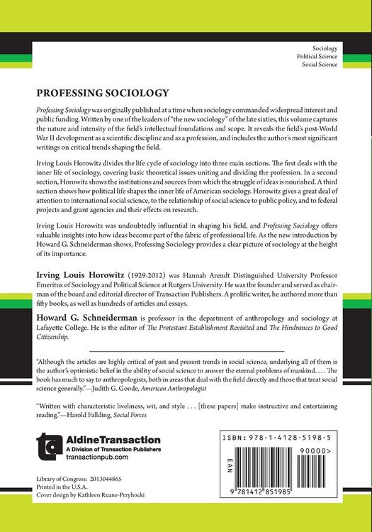 Produktbild: Professing Sociology