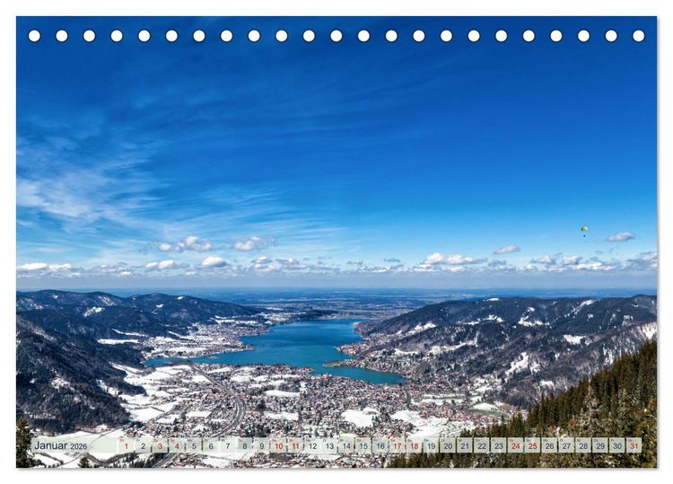 Produktbild: Malerischer Tegernsee (Tischkalender 2026 DIN A5 quer), CALVENDO Monatskalender