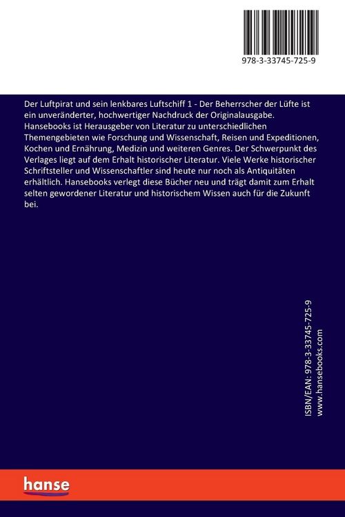 Produktbild: Der Luftpirat und sein lenkbares Luftschiff 1