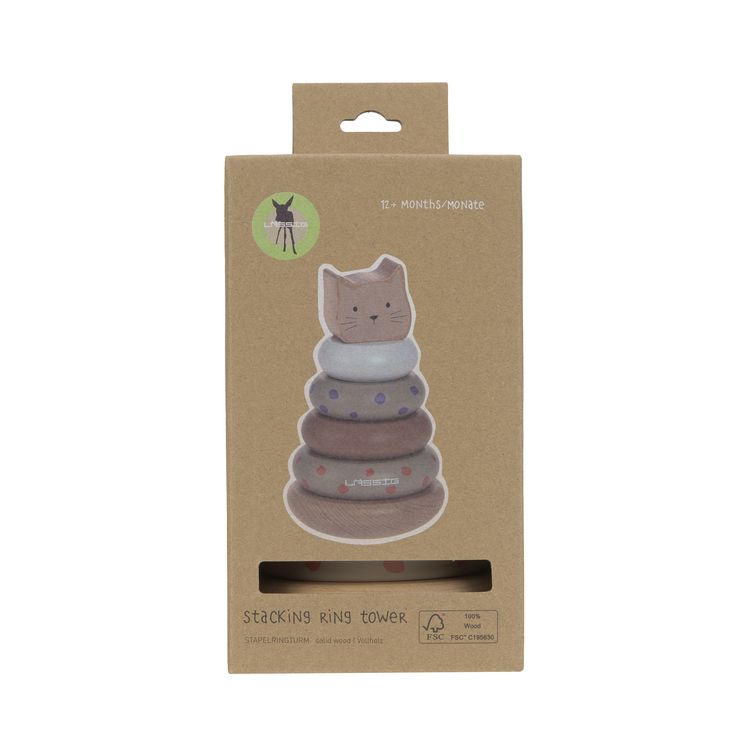 Produktbild: Stacking Ring Tower Wood Little Mateys