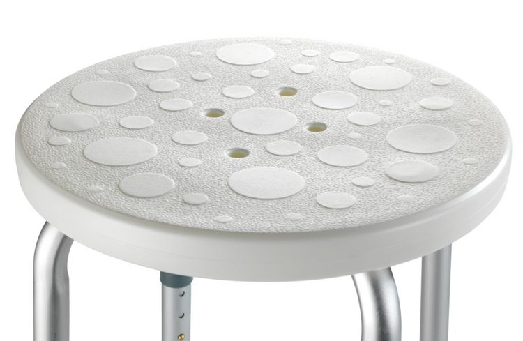 Produktbild: Duschhocker Mod. Secura h&ouml;henverstellbar, 120 kg Tragkraft