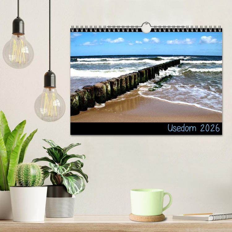 Produktbild: Usedom 2026 (Wandkalender 2026 DIN A4 quer), CALVENDO Monatskalender