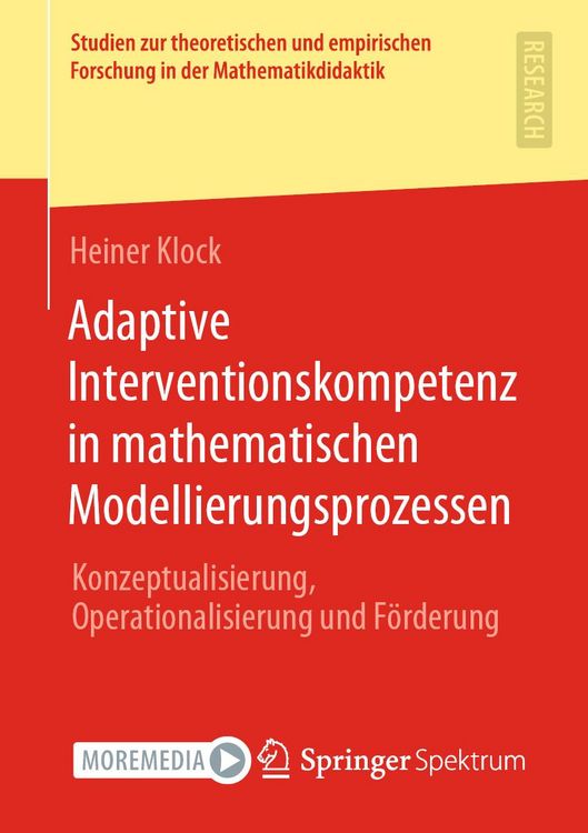 Produktbild: Adaptive Interventionskompetenz in mathematischen Modellierungsprozessen