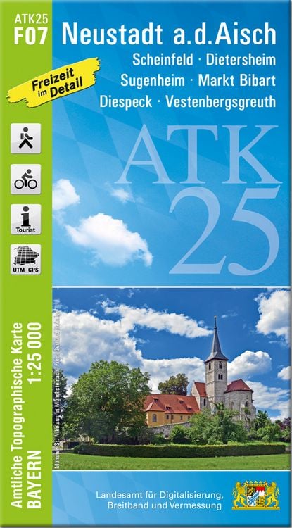 Produktbild: ATK25-F07 Neustadt a.d.Aisch (Amtliche Topographische Karte 1:25000)