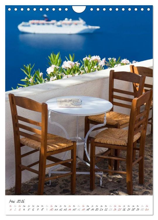 Produktbild: Insel des Lichts - Santorini (Wandkalender 2026 DIN A4 hoch), CALVENDO Monatskalender