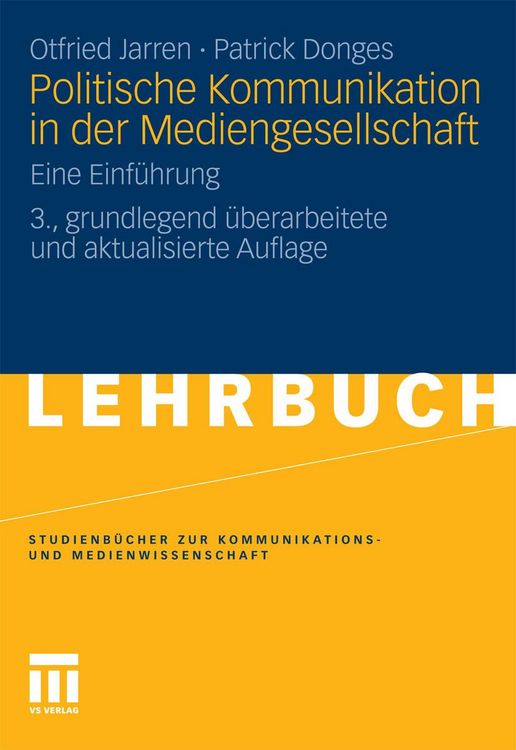 Produktbild: Politische Kommunikation in der Mediengesellschaft