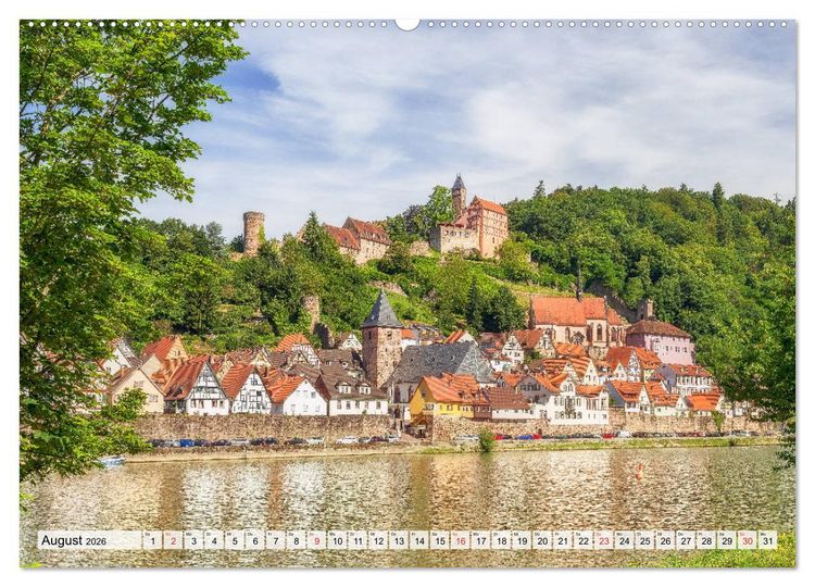 Produktbild: Romantisches Neckartal (hochwertiger Premium Wandkalender 2026 DIN A2 quer), Kunstdruck in Hochglanz