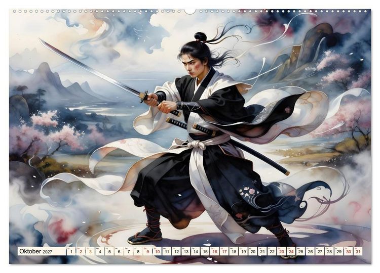 Produktbild: Im Schatten des Katana (hochwertiger Premium Wandkalender 2027 DIN A2 quer), Kunstdruck in Hochglanz