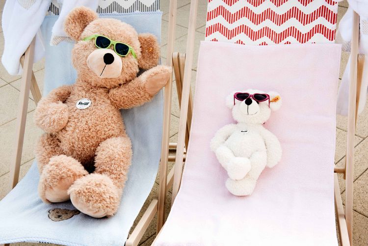 Produktbild: Steiff 111389 - Fynn Teddyb&auml;r, beige, Pl&uuml;sch, 50 cm