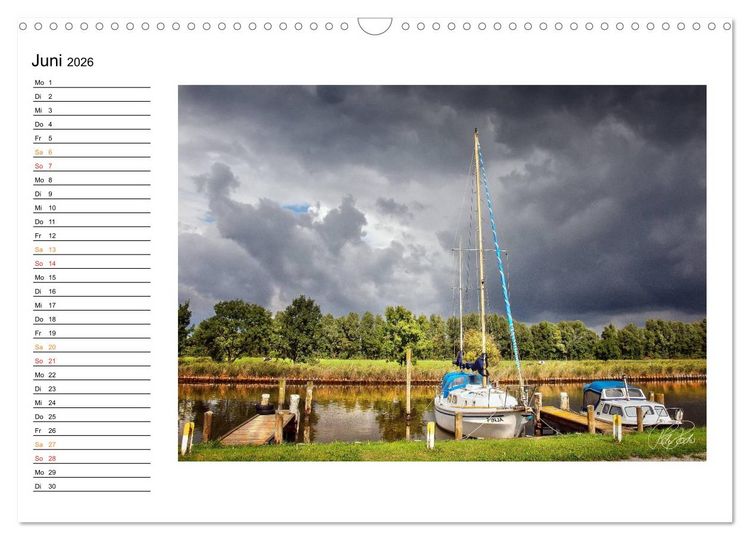Produktbild: Friesland - am Vareler Hafen (Wandkalender 2026 DIN A3 quer), CALVENDO Monatskalender