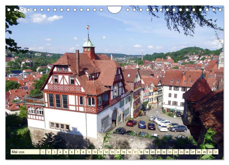 Produktbild: Unterwegs in T&uuml;bingen (Wandkalender 2026 DIN A4 quer), CALVENDO Monatskalender