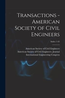 Produktbild: Transactions - American Society of Civil Engineers; Index 1-45
