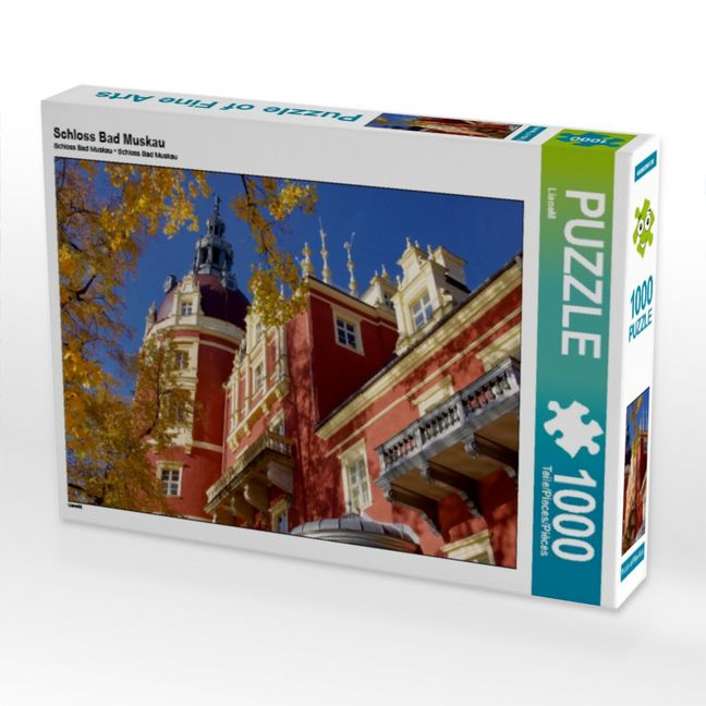 Produktbild: CALVENDO Puzzle Schloss Bad Muskau | 1000 Teile Lege-Gr&ouml;&szlig;e 64x48cm Foto-Puzzle f&uuml;r gl&uuml;ckliche Stunden