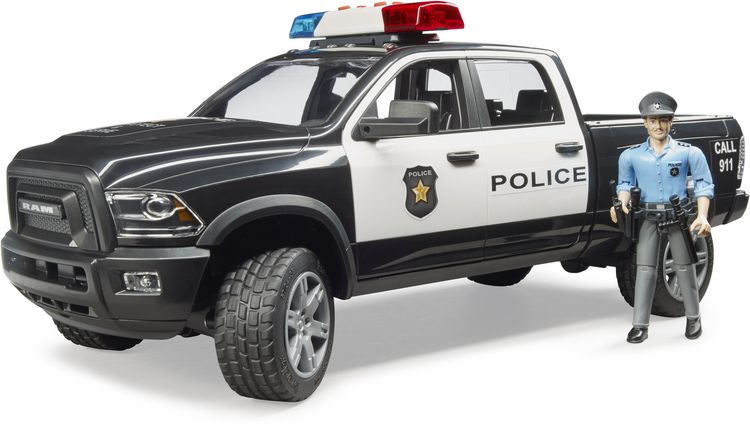 Produktbild: bruder 02505 RAM 2500 Polizei Pickup mit L+S-Modul und Polizist
