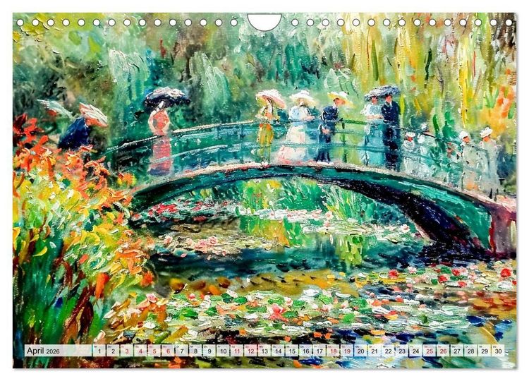Produktbild: G&auml;rten im Licht - Impressionistische Spazierg&auml;nge mit Bl&uuml;tenpracht (Wandkalender 2026 DIN A4 quer), CALVENDO Monatskalender