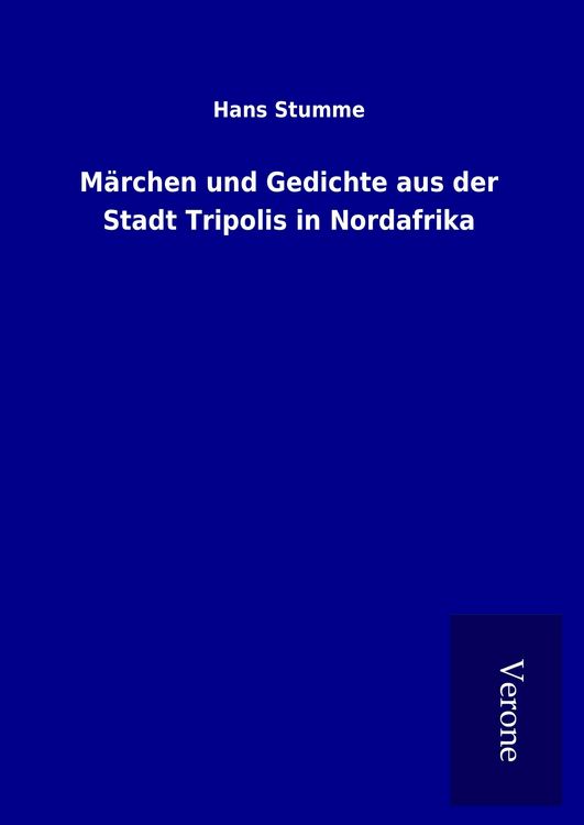 Produktbild: M&auml;rchen und Gedichte aus der Stadt Tripolis in Nordafrika