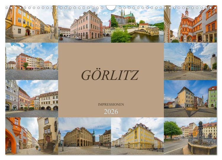 Produktbild: G&ouml;rlitz Impressionen (Wandkalender 2026 DIN A3 quer), CALVENDO Monatskalender