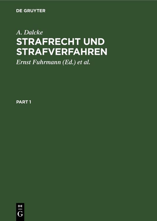 Produktbild: Strafrecht und Strafverfahren