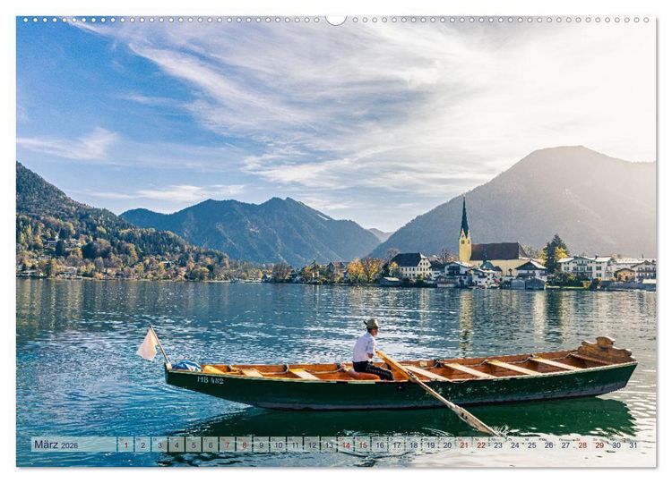 Produktbild: Malerischer Tegernsee (Wandkalender 2026 DIN A2 quer), CALVENDO Monatskalender