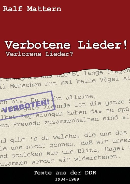 Produktbild: Verbotene Lieder! Verlorene Lieder?