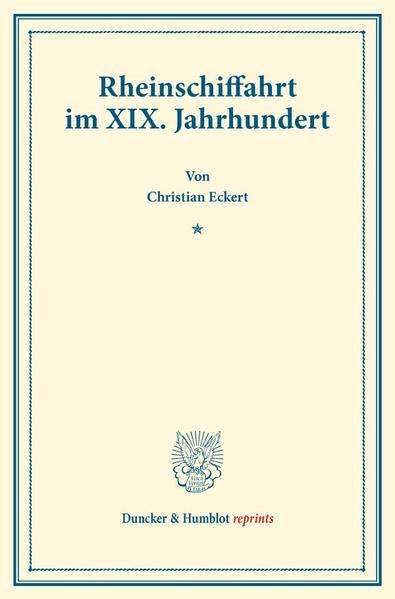 Produktbild: Rheinschiffahrt im XIX. Jahrhundert.