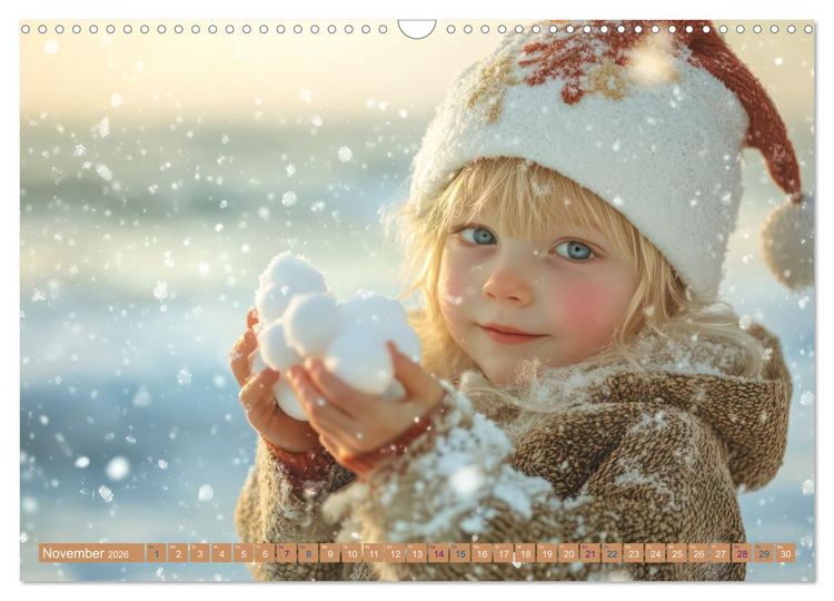 Produktbild: Vertr&auml;umte Begegnungen - Kinderkalender (Wandkalender 2026 DIN A3 quer), CALVENDO Monatskalender