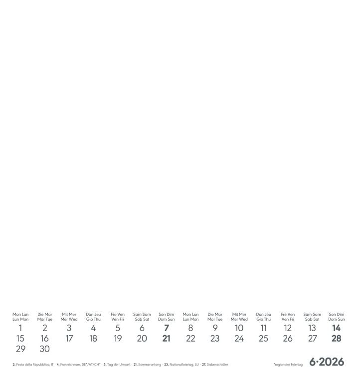 Produktbild: Kreativ-Kalender weiß 2026 - 21x22 cm - Foto, Malen, Basteln - datiert - Kreativkalender - Foto-Kalender - Alpha Edition