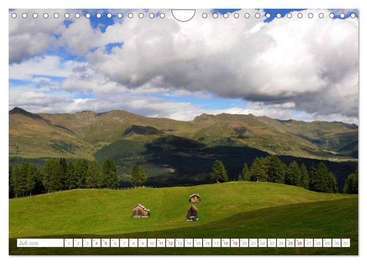 Produktbild: Bekannte und unbekannte Wanderziele in S&uuml;dtirol (Wandkalender 2026 DIN A4 quer), CALVENDO Monatskalender