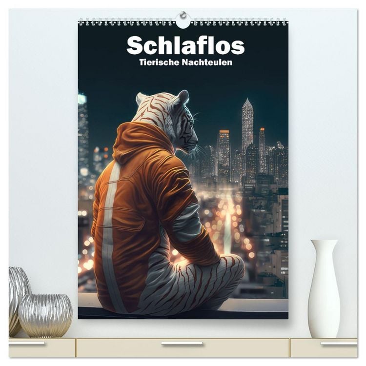 Produktbild: Schlaflos Tierische Nachteulen (hochwertiger Premium Wandkalender 2026 DIN A2 hoch), Kunstdruck in Hochglanz