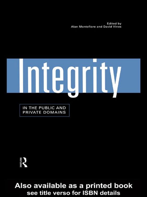 Produktbild: Integrity in the Public and Private Domains