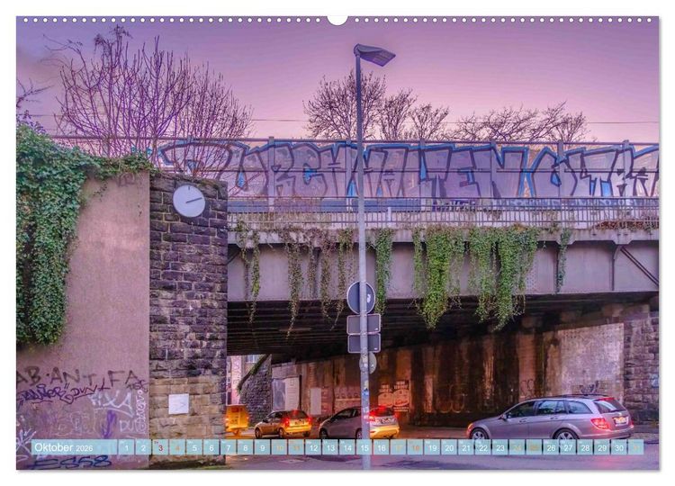 Produktbild: KunstLichtTore in Bochum - und Br&uuml;cken, die es werden sollten (hochwertiger Premium Wandkalender 2026 DIN A2 quer), Kunstdruck in Hochglanz
