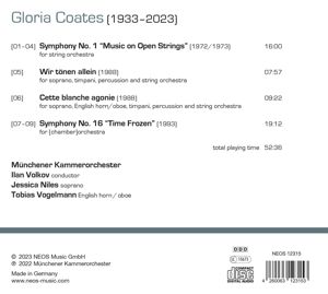 Produktbild: Gloria Coates: Time Frozen - Works for Chamber Orc
