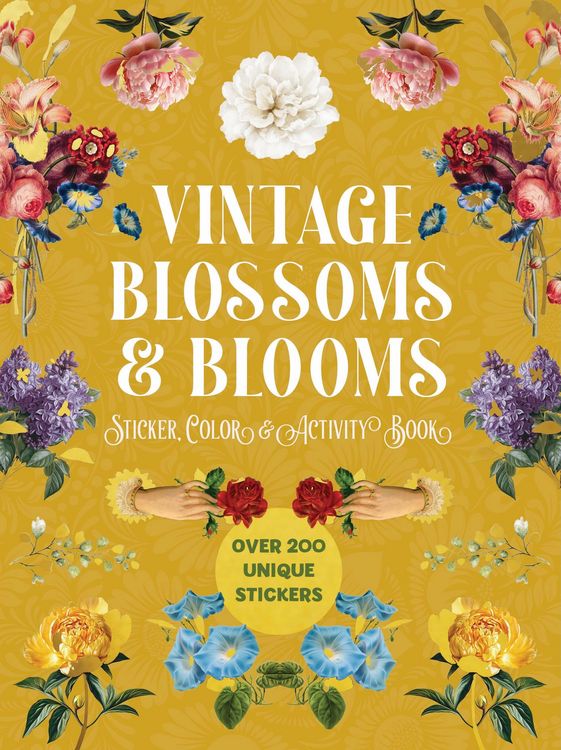 Produktbild: Vintage Blossoms and Blooms Sticker, Color and Activity Book