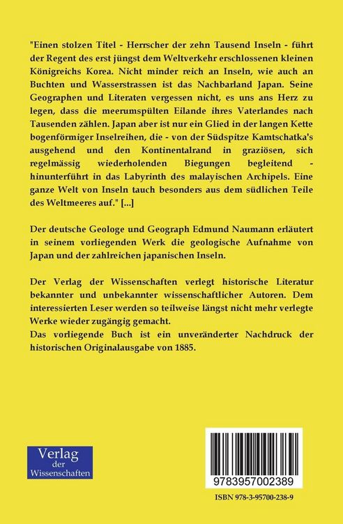 Produktbild: &Uuml;ber den Bau und die Entstehung der Japanischen Inseln