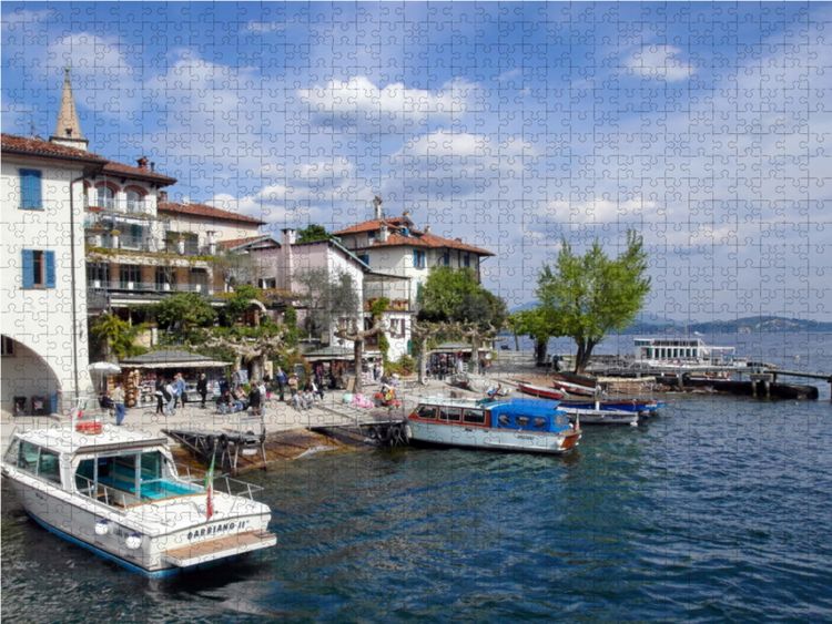 Produktbild: CALVENDO Puzzle Lago Maggiore | 1000 Teile Lege-Gr&ouml;&szlig;e 64x48cm Foto-Puzzle f&uuml;r gl&uuml;ckliche Stunden