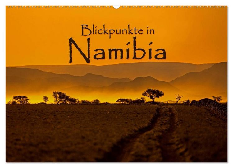 Produktbild: Blickpunkte in Namibia (Wandkalender 2026 DIN A2 quer), CALVENDO Monatskalender