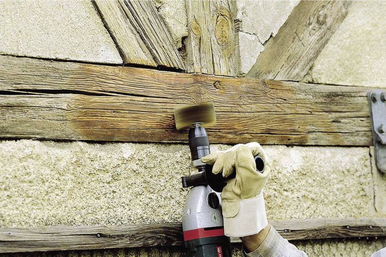 Produktbild: Wolfcraft 2265000 Holz-Struktur-B&uuml;rste Durchmesser 80mm 1St.