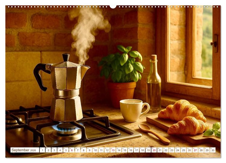 Produktbild: Hei&szlig;er Kaffee (Wandkalender 2026 DIN A2 quer), CALVENDO Monatskalender