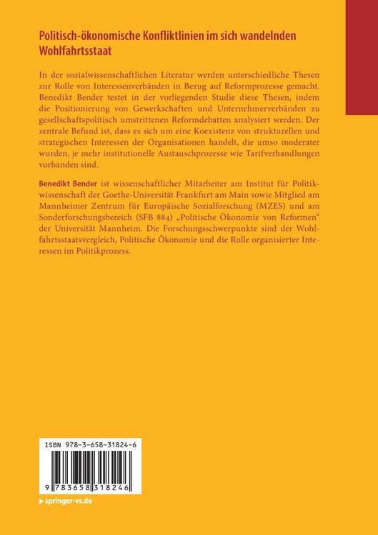 Produktbild: Politisch-&ouml;konomische Konfliktlinien im sich wandelnden Wohlfahrtsstaat