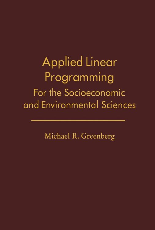 Produktbild: Applied Linear Programming