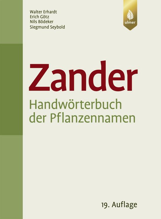 Produktbild: Zander. Handw&ouml;rterbuch der Pflanzennamen