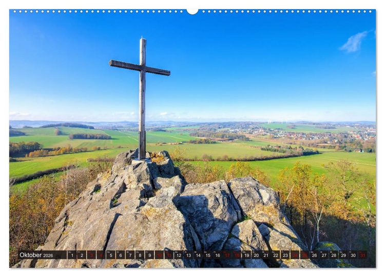 Produktbild: Zittauer Gebirge - Deutschlands kleinstes Mittelgebirge (hochwertiger Premium Wandkalender 2026 DIN A2 quer), Kunstdruck in Hochglanz