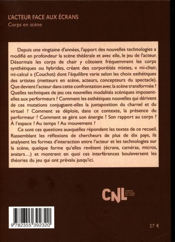 Produktbild: L'acteur face aux &eacute;crans : corps en sc&egrave;ne