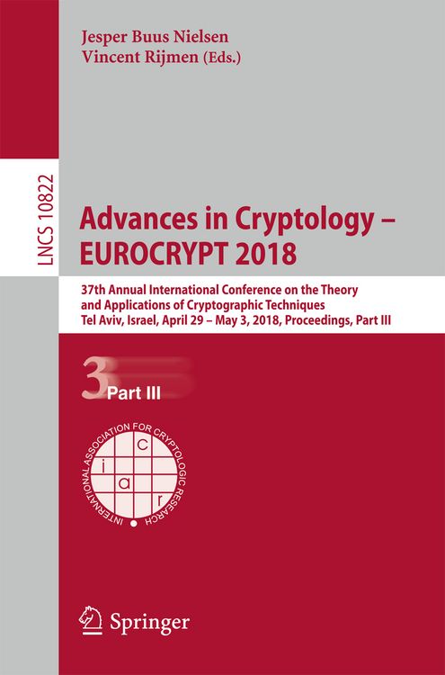 Produktbild: Advances in Cryptology &ndash; EUROCRYPT 2018